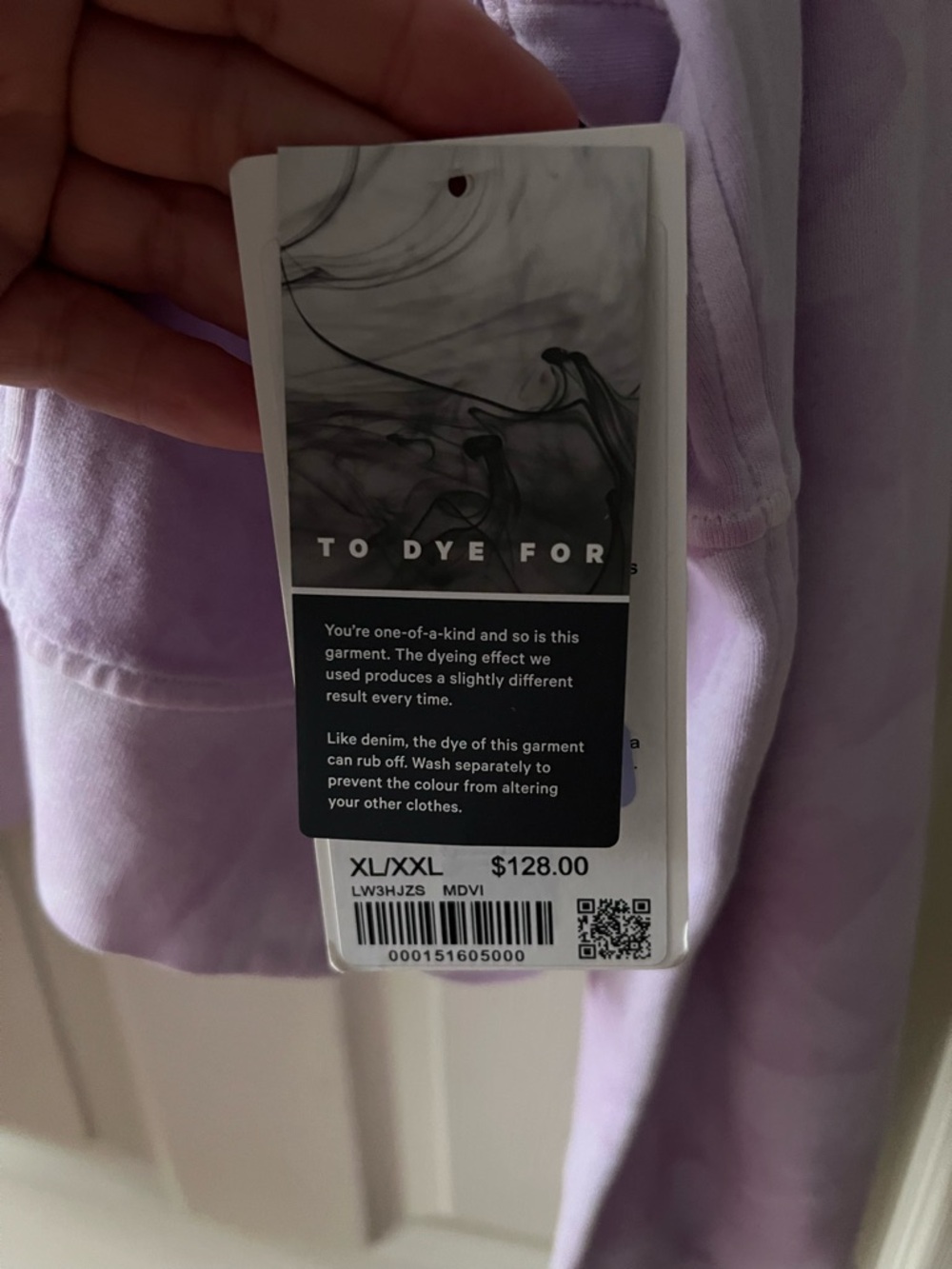 Lululemon Scuba Oversized Half Zip Hoodie Dye Lavender XL XXL NWT - Picture 3 of 3